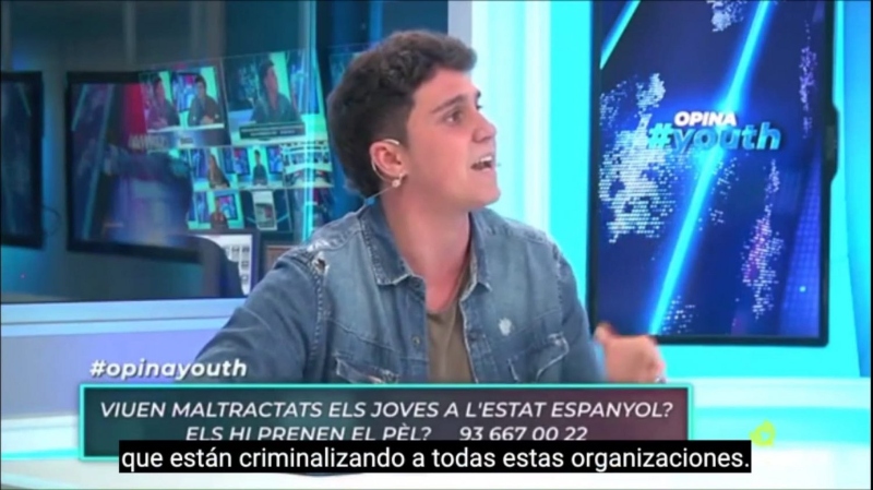 Pablo Castilla: "No condemno, no penso posar-me en el mateix costat dels qui estan criminalitzant a la joventut"
