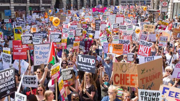 Trump, no ets benvingut: massives manifestacions al Regne Unit