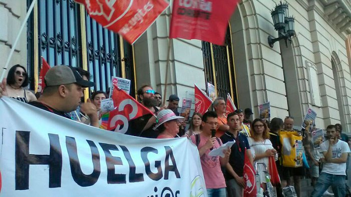 Rotund èxit de la segona vaga a QSR (Telepizza) Saragossa: 70-75% d'acatament