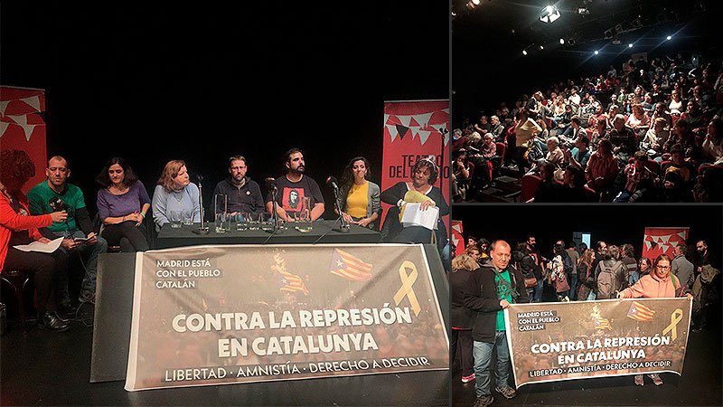 Madrid: gran acte unitari contra la repressió a Catalunya i pel dret a decidir