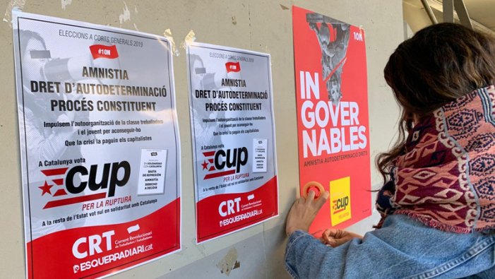 La campanya pel vot a la CUP arriba a les facultats de la Universitat de Barcelona
