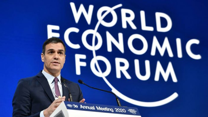 Sánchez presenta el govern PSOE-UP a Davos: transmetent confiança a l'elit del capitalisme mundial