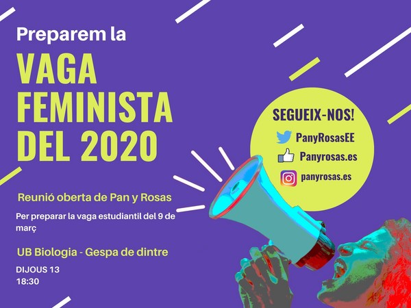 Comencem a organitzar la vaga estudiantil feminista del 8 i 9 de març!
