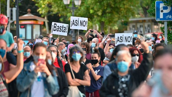  Madrid: contra el “confinament de classe”, assemblees per a imposar una Vaga General i un Programa d'Emergència