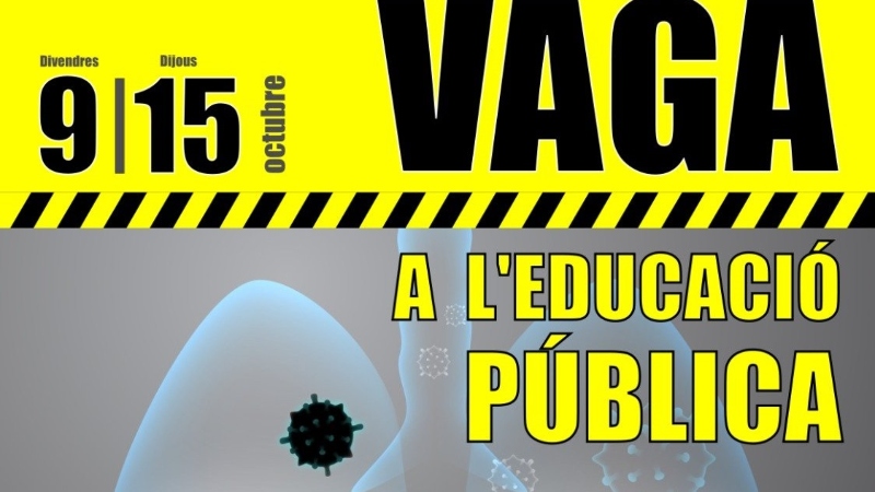 La CGT convoca vaga de l'educació pública els dies 9 i 15 d'octubre
