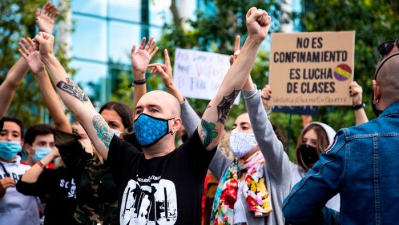 El jovent de ContraCorrent es solidaritza amb els barris obrers de Madrid
