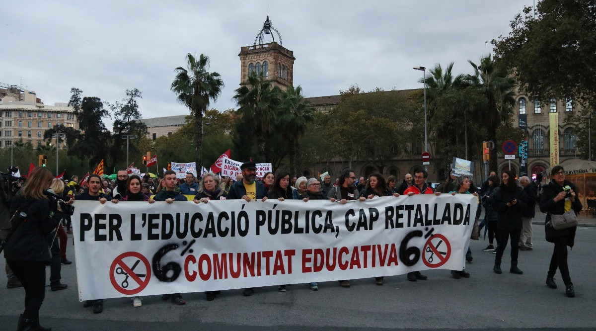 Una educació 100% pública no és possible amb els partits privatitzadors ERC i JxCat