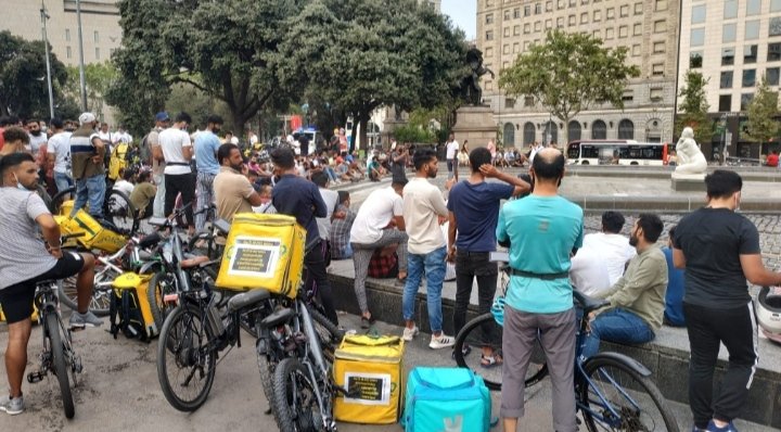 CGT Riders: "Els treballadors de Glovo hem protagonitzat unes protestes mai vistes a l'Estat Espanyol ni a Europa"