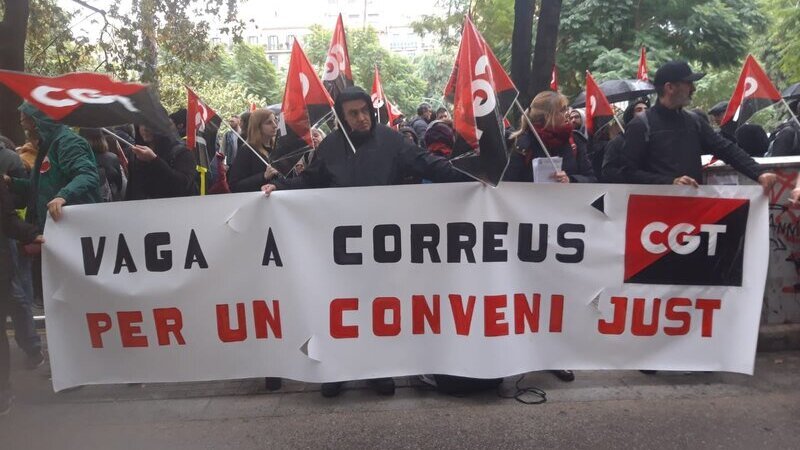 Jornada de vaga a Correus en tot l'Estat per pujades salarials i un conveni just