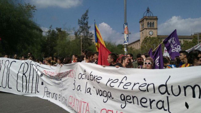 Pan y Rosas pel dret d'autodeterminació del poble català