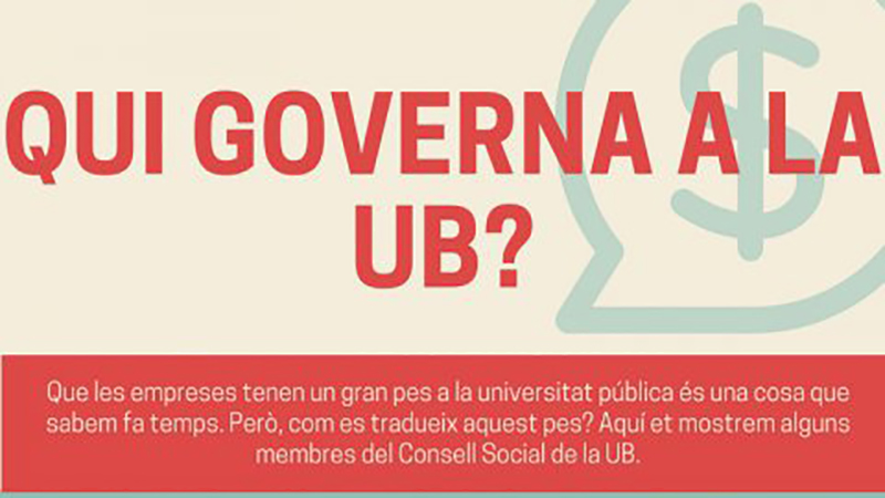 Qui governa en la Universitat de Barcelona?