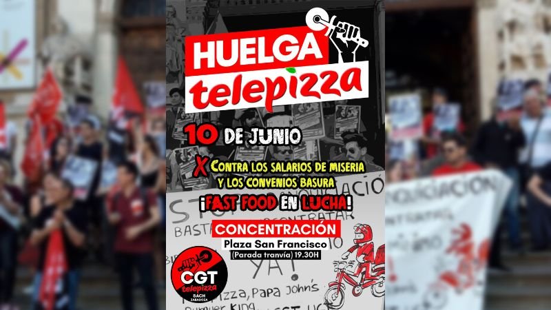 Vaga a Telepizza contra les retallades del conveni i els salaris de misèria