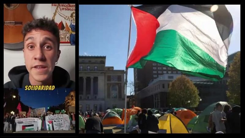 Pablo Castilla: "El moviment estudiantil s'aixeca per Palestina als EUA, Berlín, París o València. Que s'estengui l'exemple!"