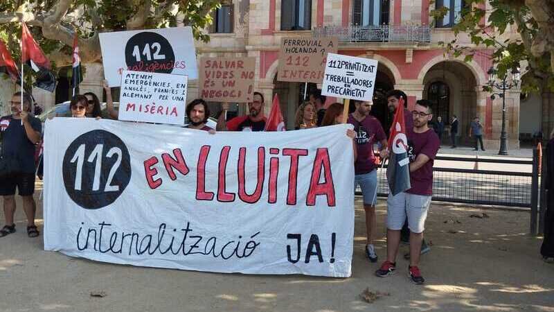 Continua la lluita del servei 112 a Reus amb una manifestació al centre de Reus