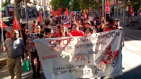 La vaga de Telepizza per la no pujada del SMI, exemple de lluita contra la precarietat