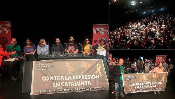 Madrid: gran acte unitari contra la repressió a Catalunya i pel dret a decidir