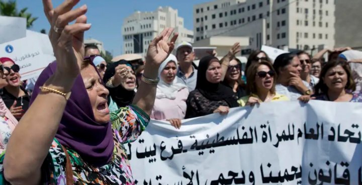 Mobilització de dones a Cisjordània pel feminicidi de Israa Ghrayeb, 2019.